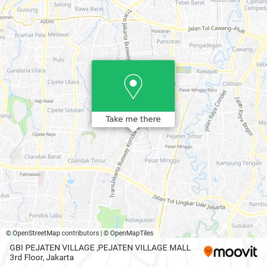 GBI PEJATEN VILLAGE ,PEJATEN VILLAGE MALL 3rd Floor map
