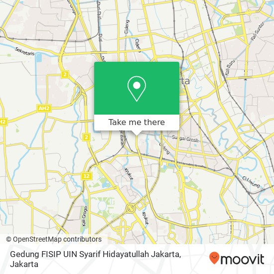 Gedung FISIP UIN Syarif Hidayatullah Jakarta map