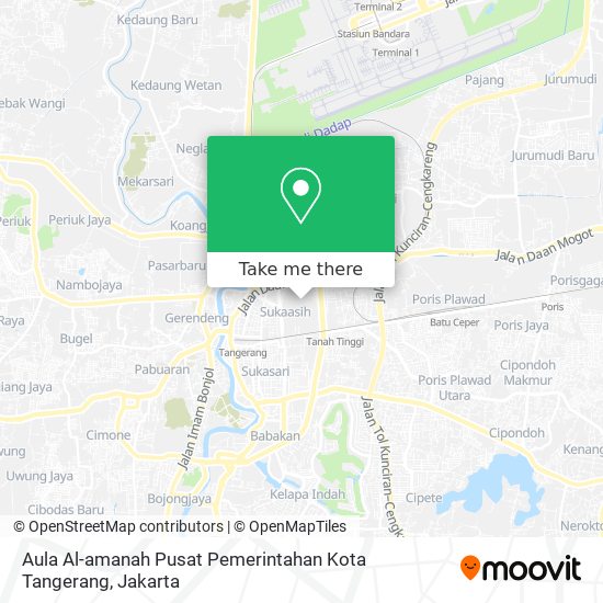 Aula Al-amanah Pusat Pemerintahan Kota Tangerang map