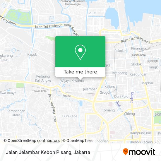 Jalan Jelambar Kebon Pisang map
