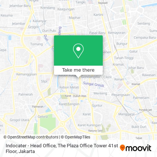 Indocater - Head Office, The Plaza Office Tower 41st Floor map