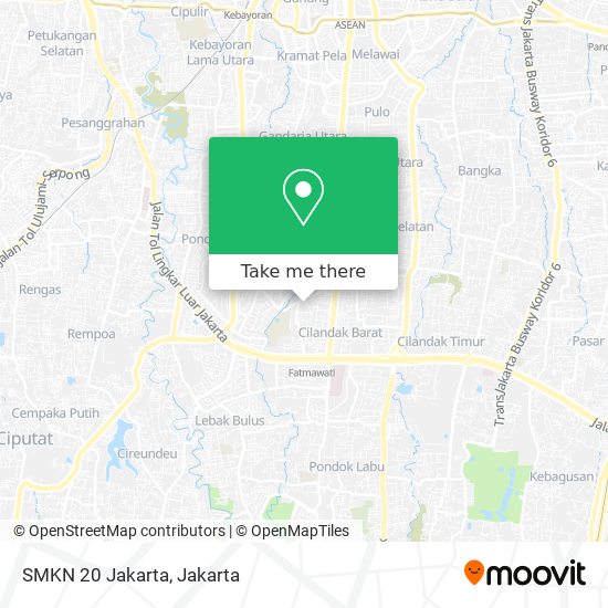 SMKN 20 Jakarta map