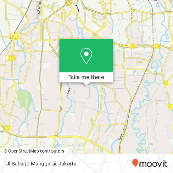 Jl.Saharjo Manggarai map