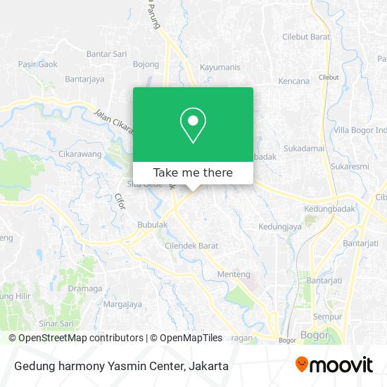 Gedung harmony Yasmin Center map