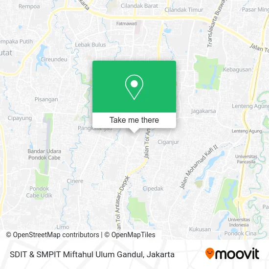 SDIT & SMPIT Miftahul Ulum Gandul map