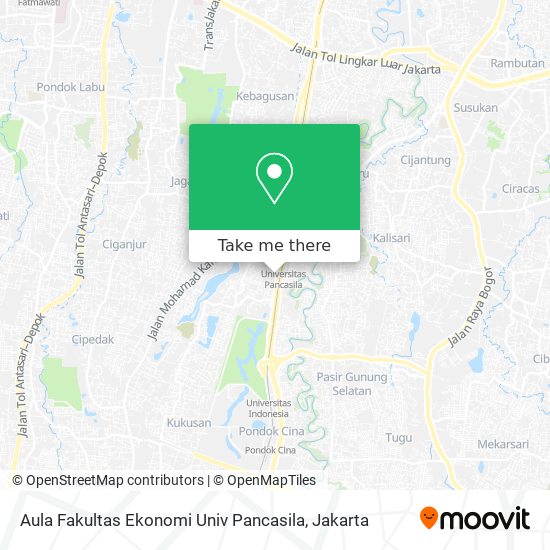 Aula Fakultas Ekonomi Univ Pancasila map