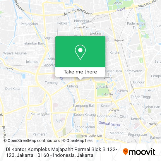 Di Kantor Kompleks Majapahit Permai Blok B 122-123, Jakarta 10160 - Indonesia map