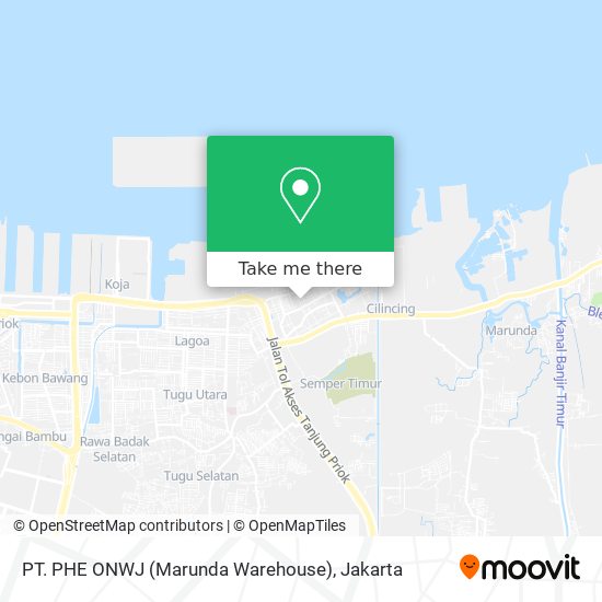 PT. PHE ONWJ (Marunda Warehouse) map