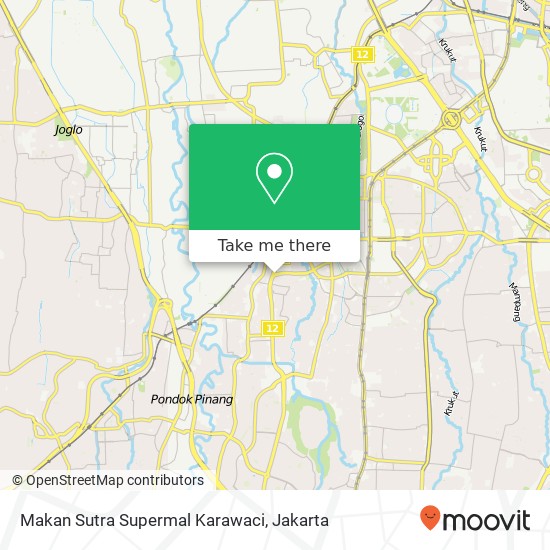 Makan Sutra Supermal Karawaci map