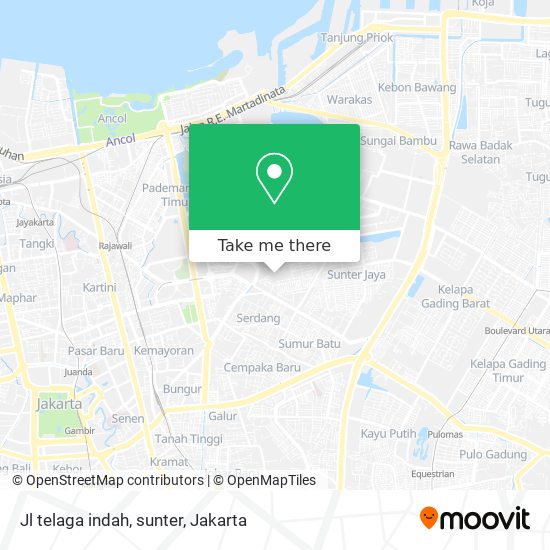 Jl telaga indah, sunter map