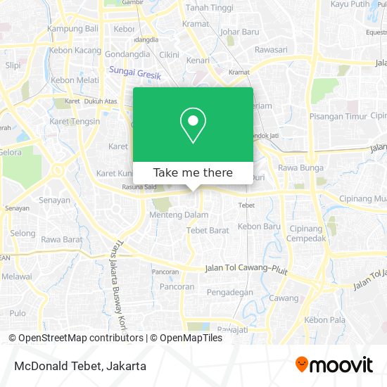 McDonald Tebet map