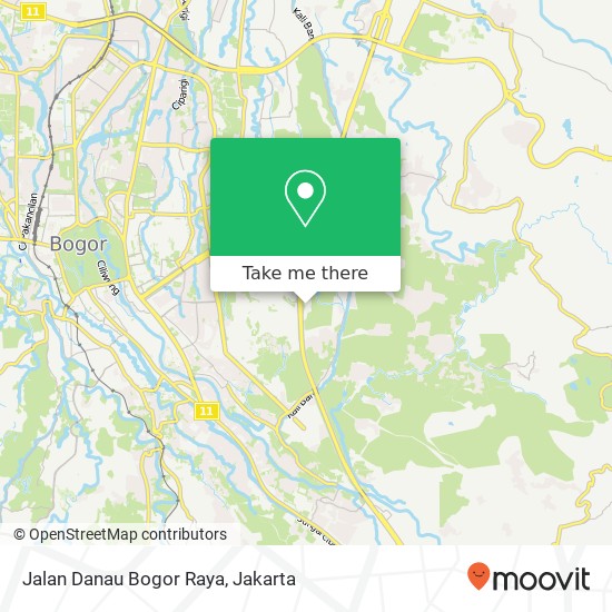 Jalan Danau Bogor Raya map