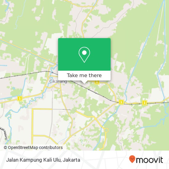 Jalan Kampung Kali Ulu map