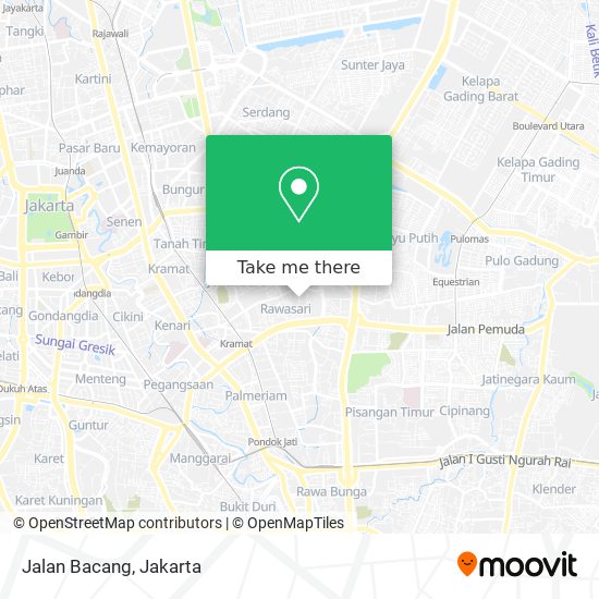 Jalan Bacang map