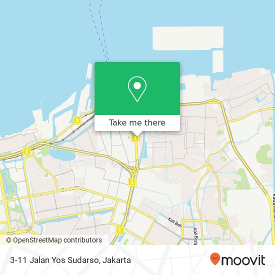 3-11 Jalan Yos Sudarso map