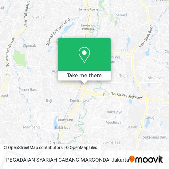PEGADAIAN SYARIAH CABANG MARGONDA map