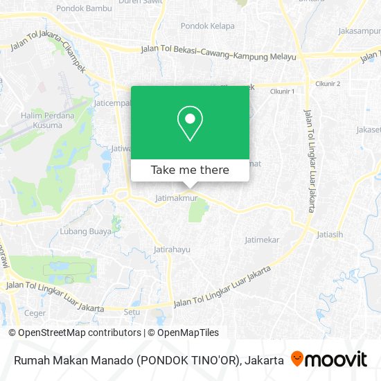 Rumah Makan Manado (PONDOK TINO'OR) map