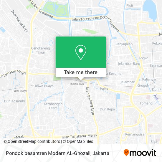 Pondok pesantren Modern AL-Ghozali map