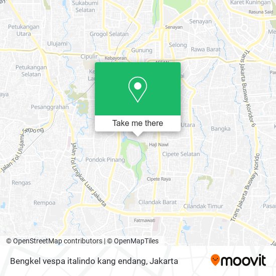 Bengkel vespa italindo kang endang map