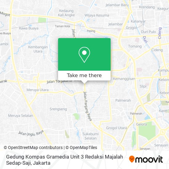 Gedung Kompas Gramedia Unit 3 Redaksi Majalah Sedap-Saji map