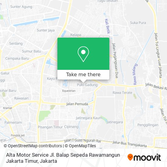 Alta Motor Service Jl. Balap Sepeda Rawamangun Jakarta Timur map