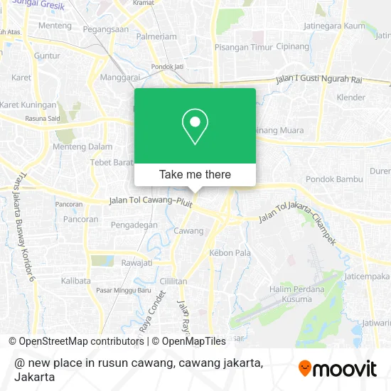 @ new place in rusun cawang, cawang jakarta map