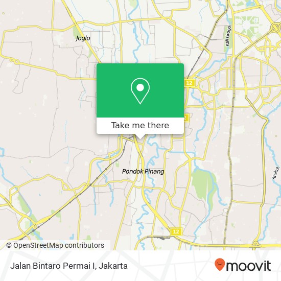 Jalan Bintaro Permai I map