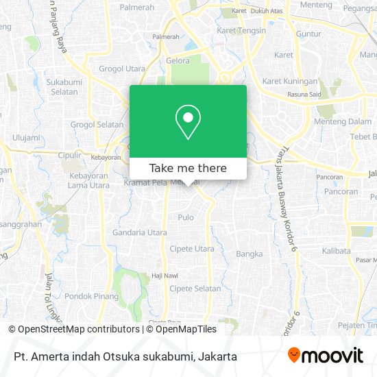 Pt. Amerta indah Otsuka sukabumi map