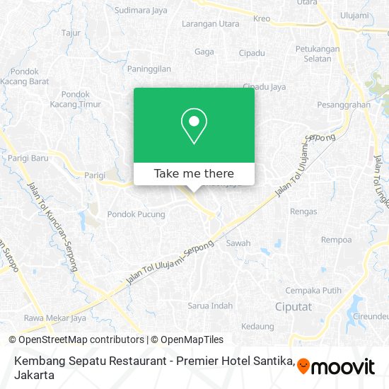 Kembang Sepatu Restaurant - Premier Hotel Santika map