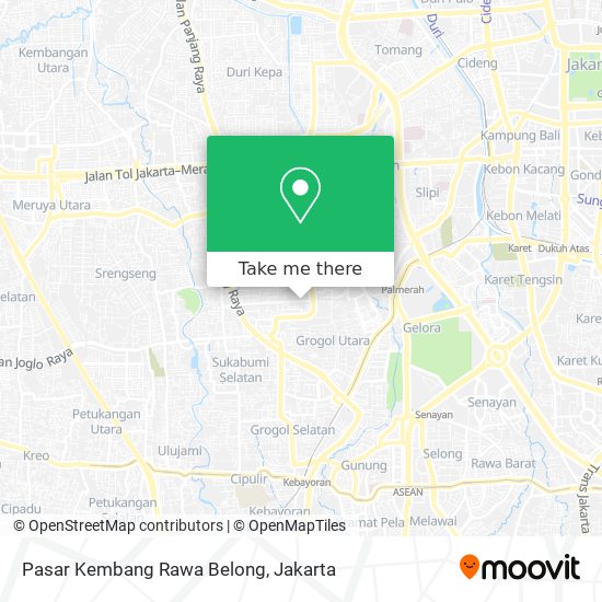 Pasar Kembang Rawa Belong map