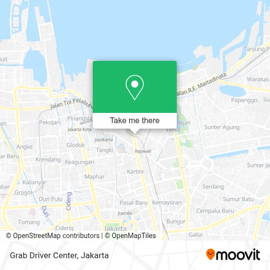 Grab Driver Center map