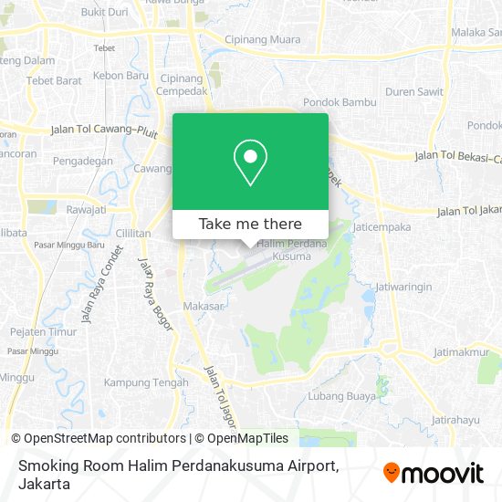 Smoking Room Halim Perdanakusuma Airport map