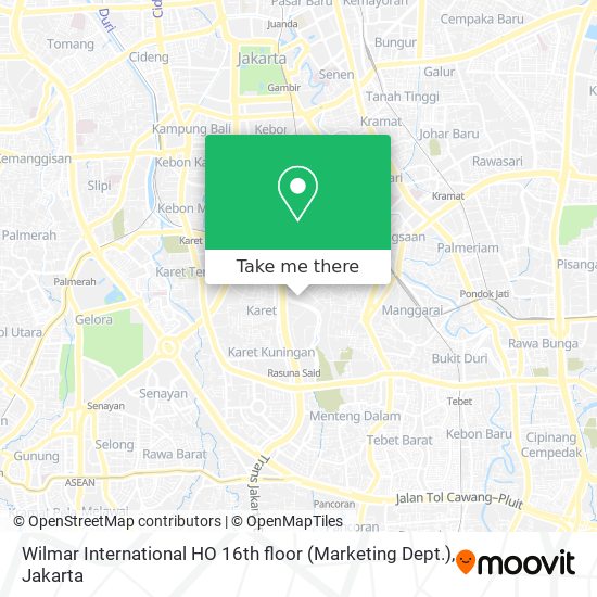 Wilmar International HO 16th floor (Marketing Dept.) map