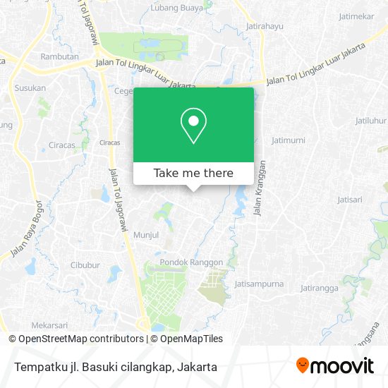 Tempatku jl. Basuki cilangkap map