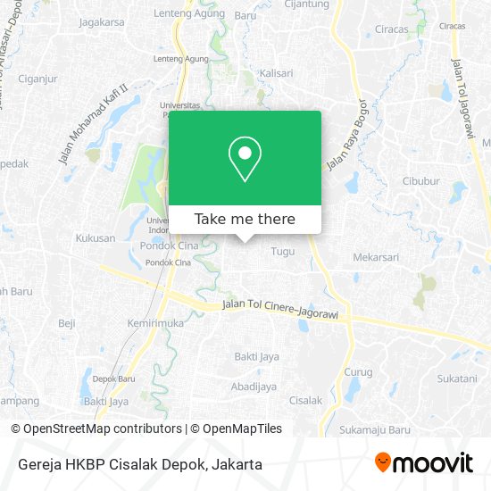 Gereja HKBP Cisalak Depok map