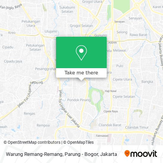 Warung Remang-Remang, Parung - Bogor map