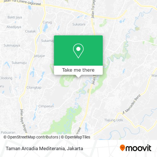 Taman Arcadia Mediterania map