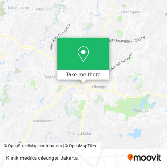 Klinik medika cileungsi map