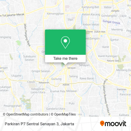 Parkiran P7 Sentral Senayan 3 map
