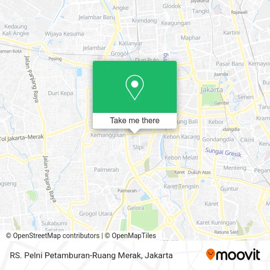 RS. Pelni Petamburan-Ruang Merak map