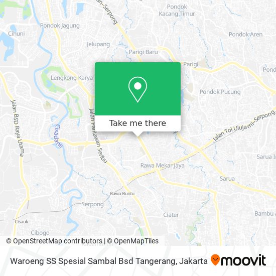 Waroeng SS Spesial Sambal Bsd Tangerang map