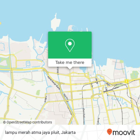 lampu merah atma jaya pluit map