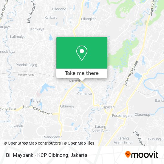 Bii Maybank - KCP Cibinong map
