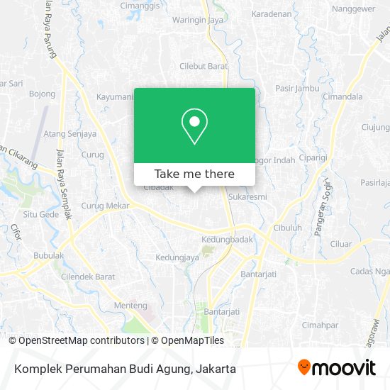 Komplek Perumahan Budi Agung map