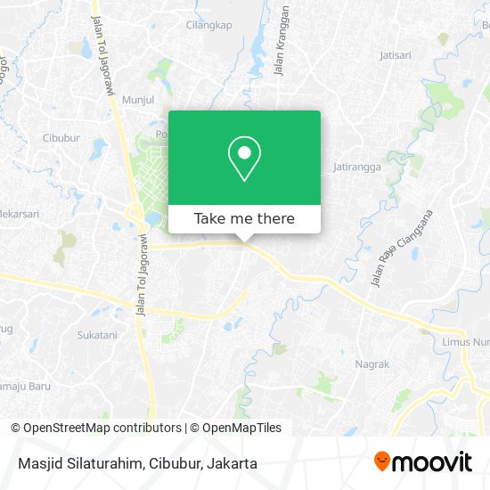 Masjid Silaturahim, Cibubur map