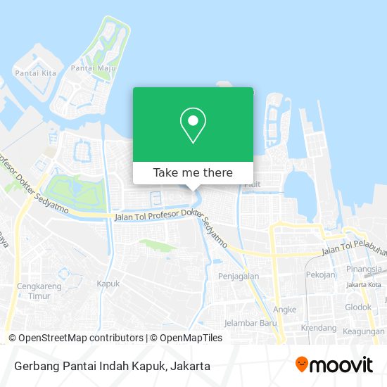 Gerbang Pantai Indah Kapuk map