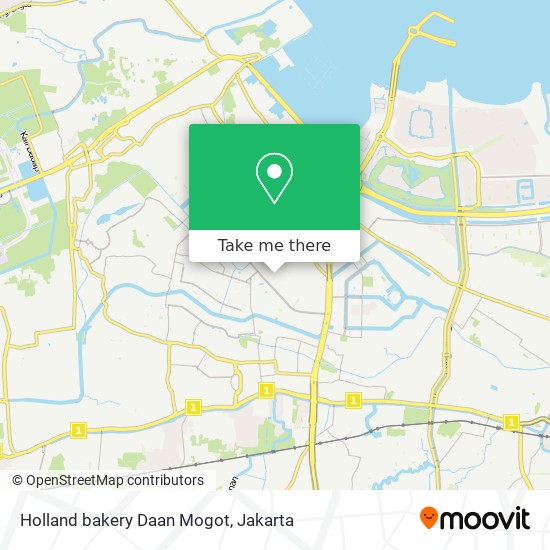 Holland bakery Daan Mogot map