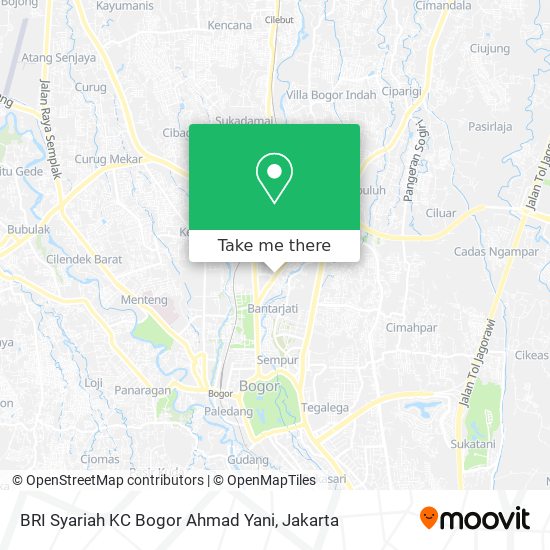 BRI Syariah KC Bogor Ahmad Yani map