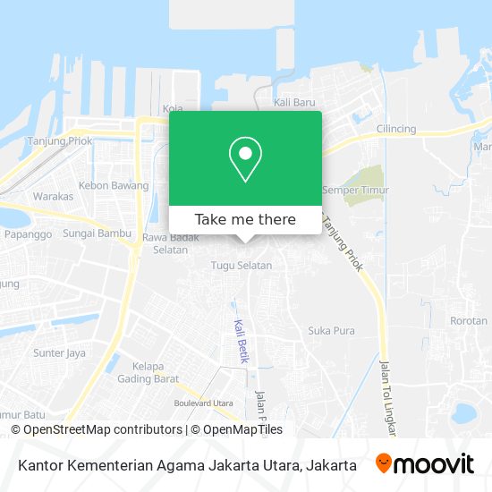 Kantor Kementerian Agama Jakarta Utara map