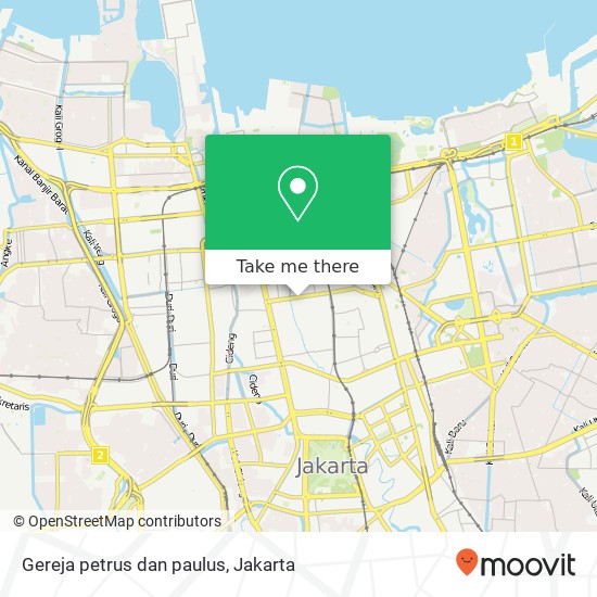 Gereja petrus dan paulus map